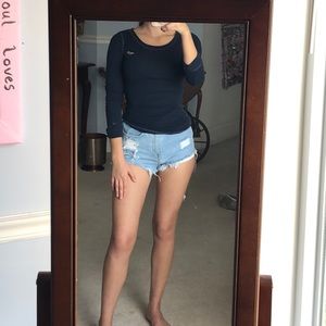 Hollister Navy Long Sleeve